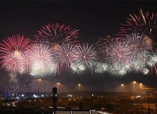 东光县焰火晚会